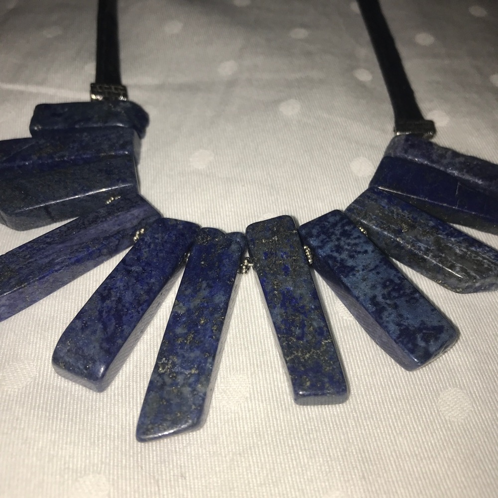Anthropologie Yochi NY necklace iridescent stones